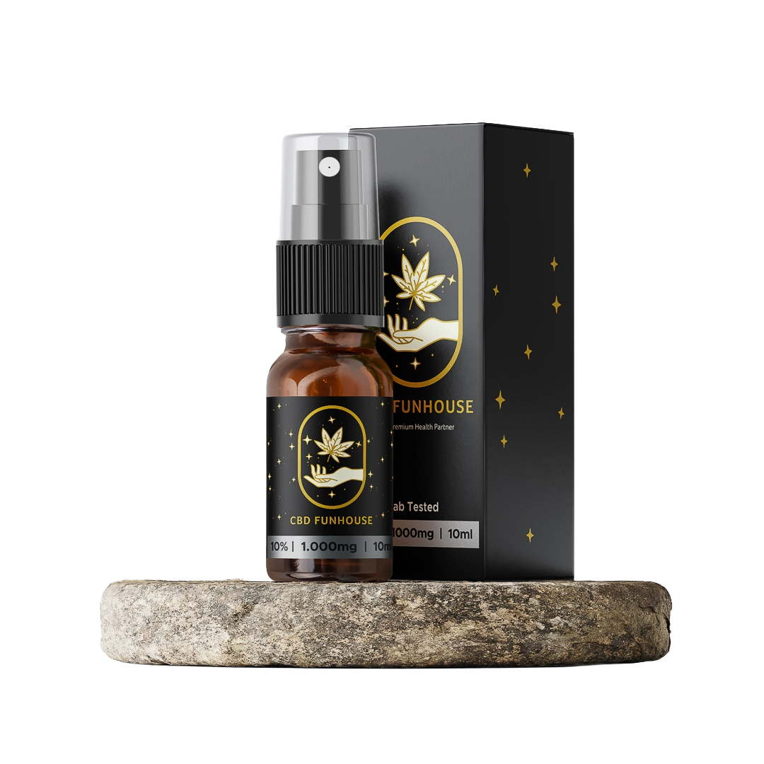 CBD FUNHOUSE 10% CBD Oil Spray (1000mg) 10ml - Image 2