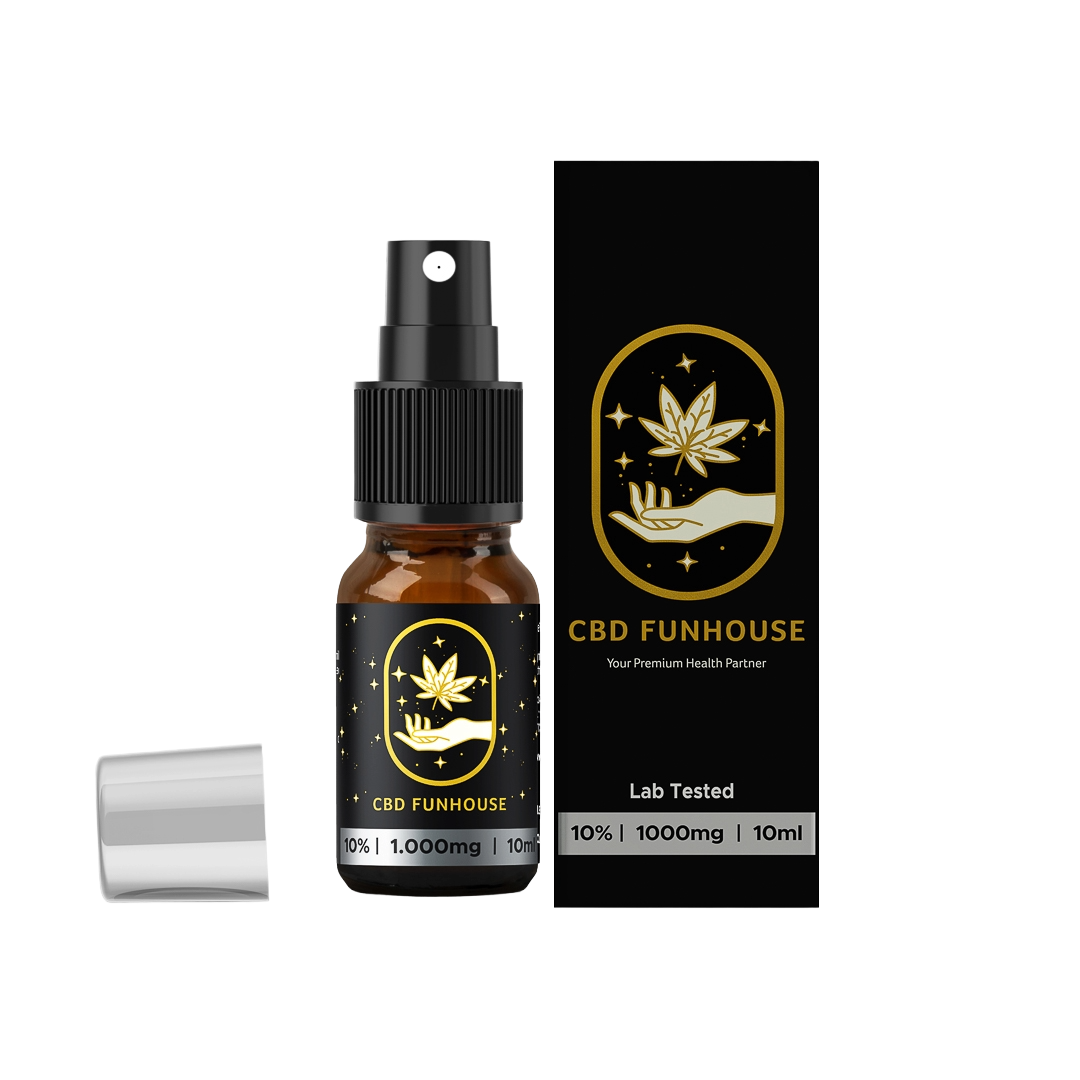 CBD FUNHOUSE 10% CBD Oil Spray (1000mg) 10ml - Image 3