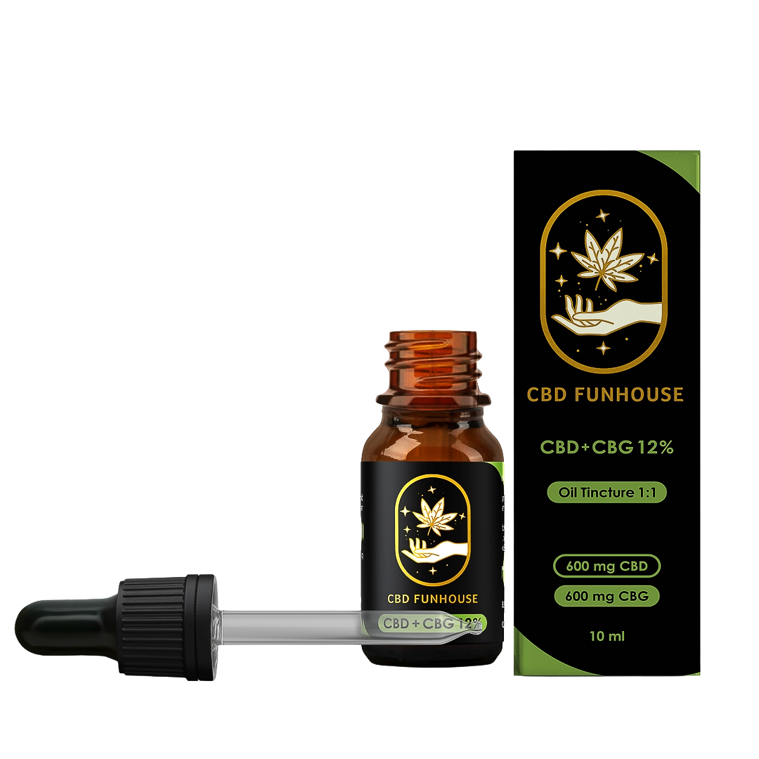 CBD Funhouse 12% CBD+CBG Tincture 10ml - Image 2