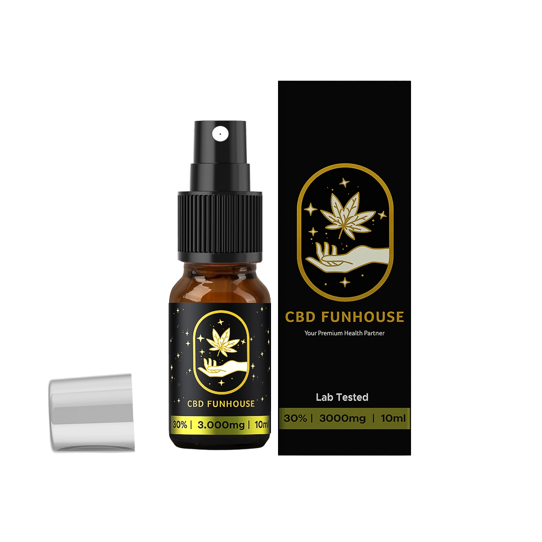 CBD FUNHOUSE 30% CBD Oil Spray 10ml - Image 2