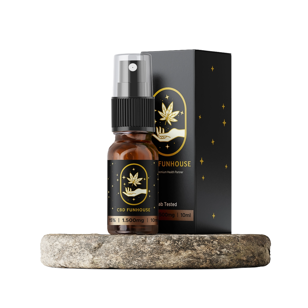 CBD Funhouse 15% CBD Oil Spray 10ml - Image 2