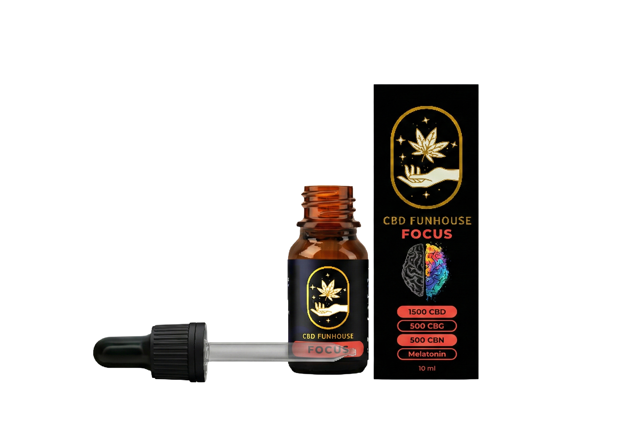 CBD Funhouse FOCUS Tincture 2500mg, 10ml - Image 2